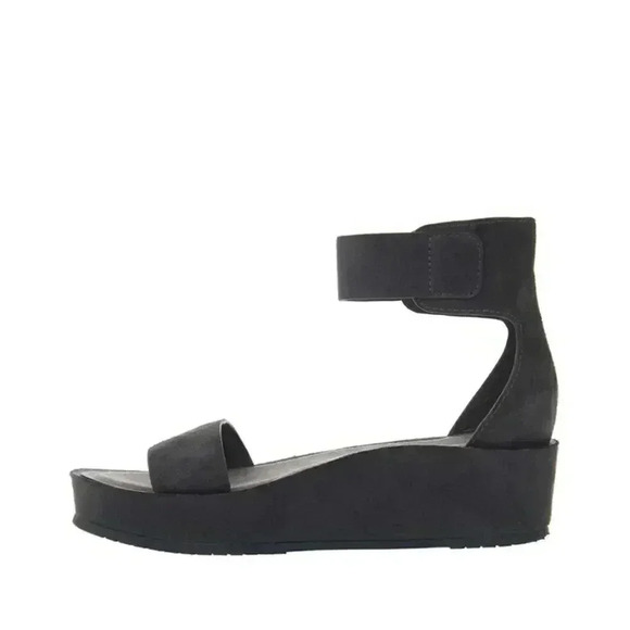 NAKED FEET RENZI in SOFT GREY Wedge Sandals - Picture 7 of 7